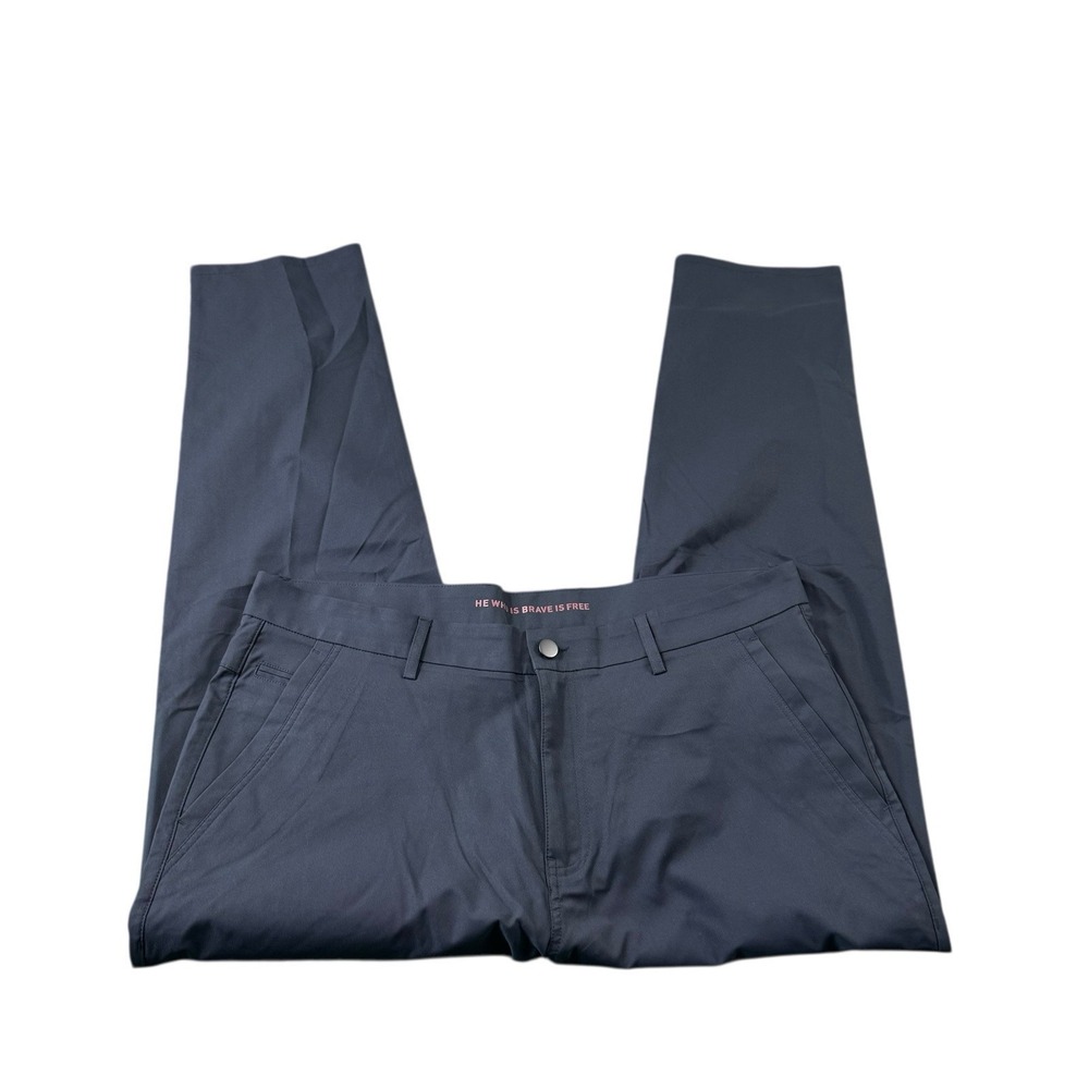 Marcus Pierce Navy Blue Performance Workwear Pants Chino Mens 36x30